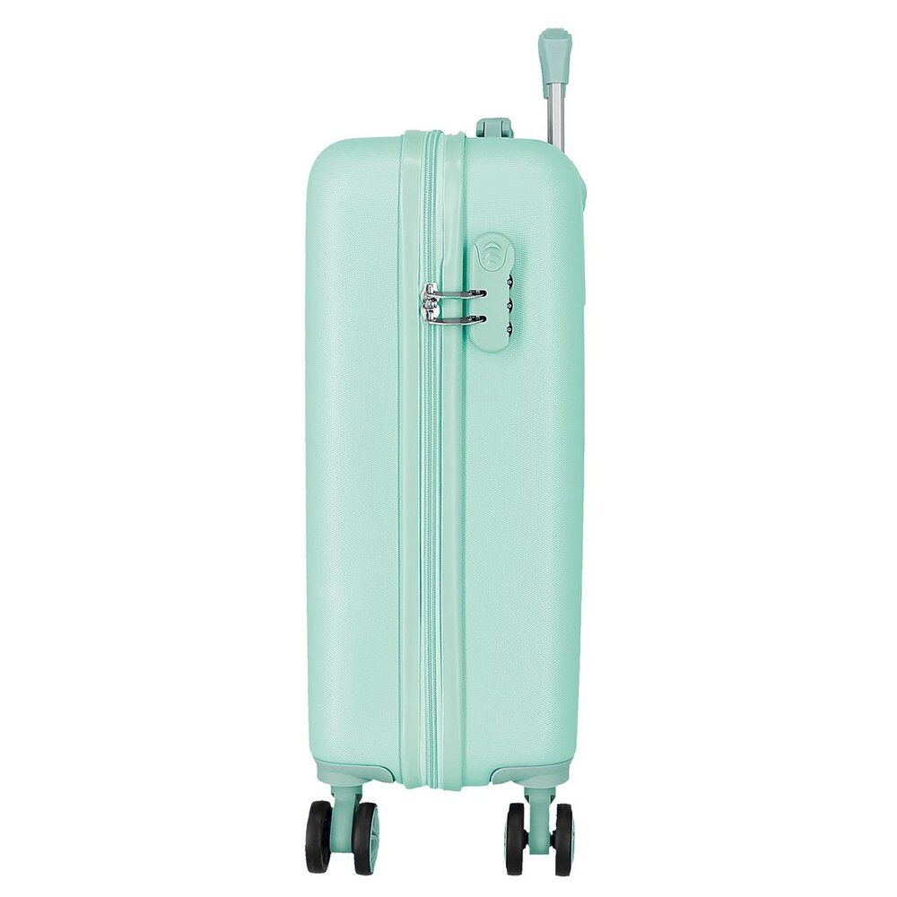 Maleta de cabina verde agua de Princesas Disney con cuatro ruedas - 4