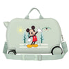 Maleta ABS infantil de Mickey Disney Mountains en verde menta