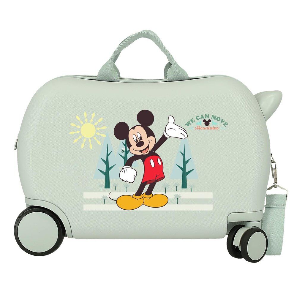 Maleta ABS infantil de Mickey Disney Mountains en verde menta - 3