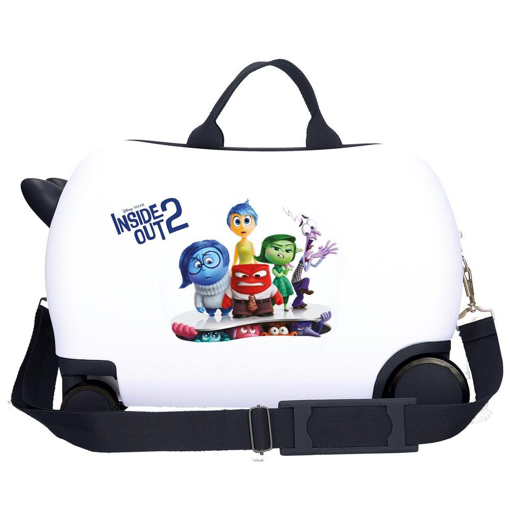 Maleta infantil blanca Inside Out 2 de Disney Pixar