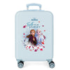 Maleta de cabina Frozen Disney azul claro con Anna, Elsa y Olaf