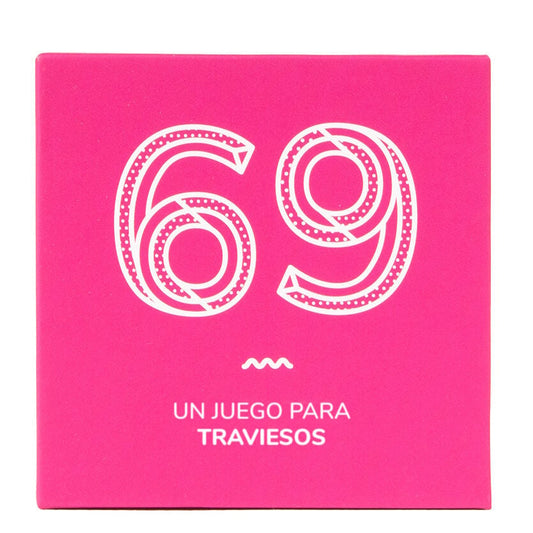 Caja rosa del juego de cartas Juego 69 Español para parejas