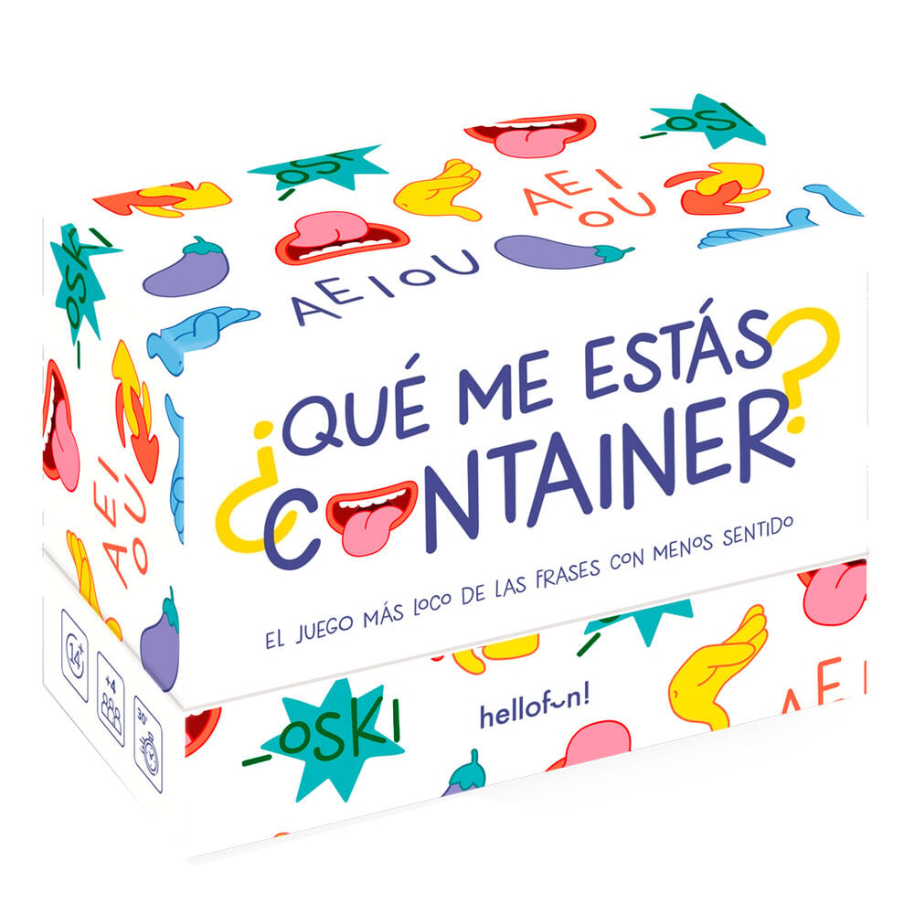 Caja del juego de cartas ¿Qué me estás container? de HELLOFUN!