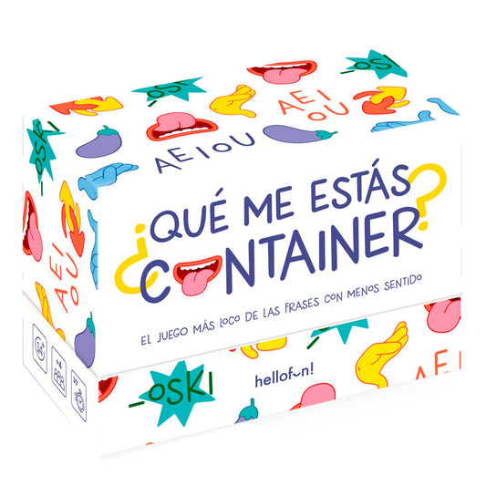 Caja del juego de cartas ¿Qué me estás container? de HELLOFUN!