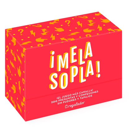 Caja roja de ¡Me La Sopla!, juego de cartas para adultos