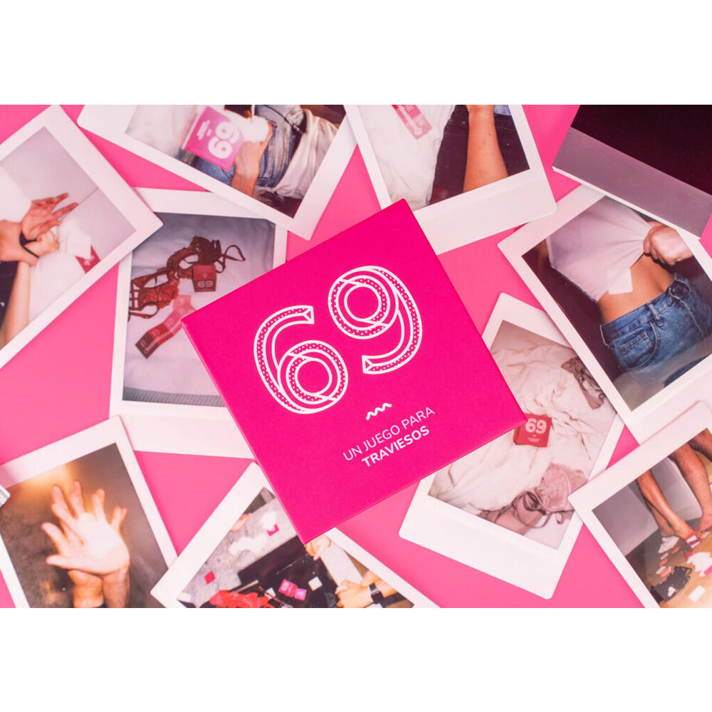 Caja rosa del juego de cartas Juego 69 Español para parejas - 3