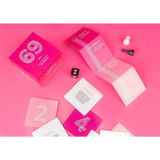 Caja rosa del juego de cartas Juego 69 Español para parejas - 5
