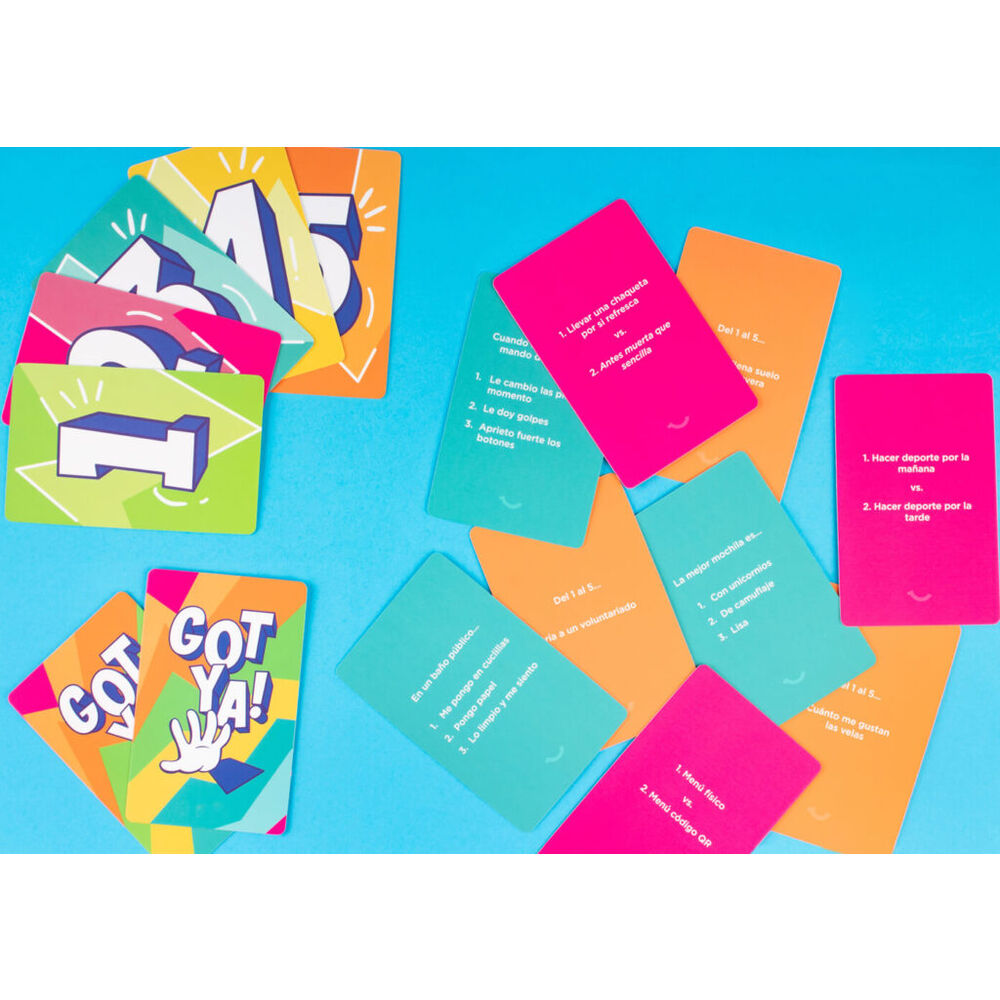 Caja del juego de cartas Got Ya! en español - 5