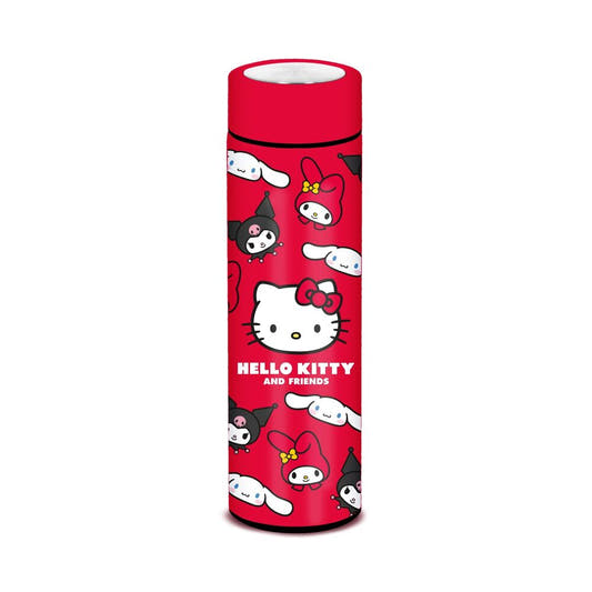 Botella roja de acero inoxidable Hello Kitty and Friends de 500 ml