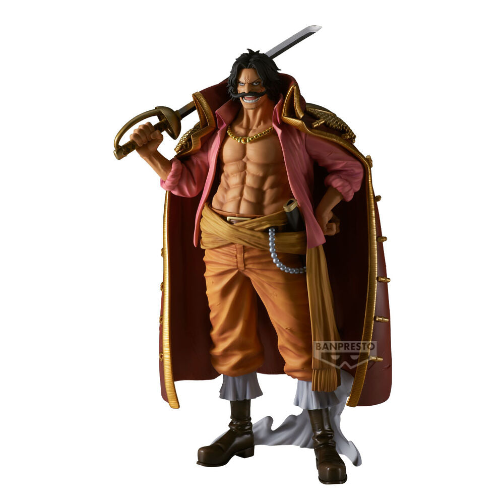 Figura de Gol D. Roger de One Piece con espada y capa