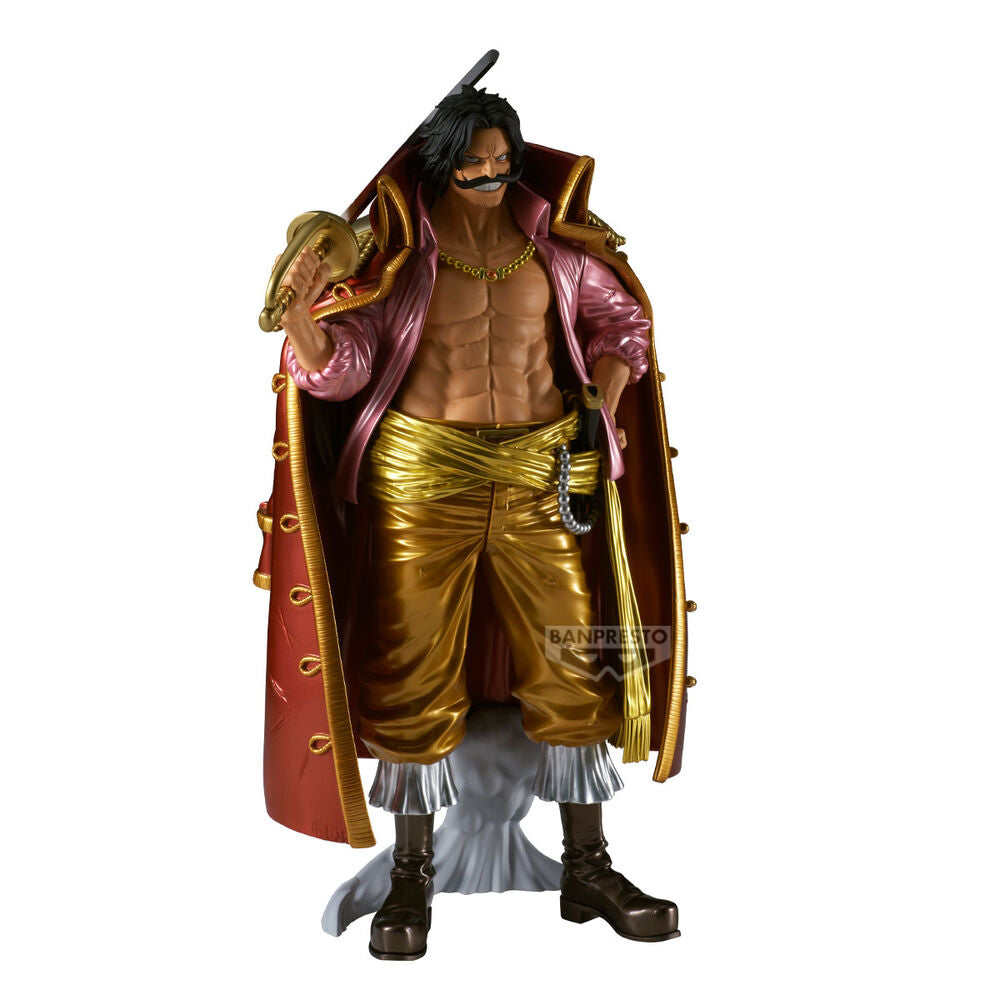 Figura The Metallic de Gol D. Roger de One Piece con capa y sable