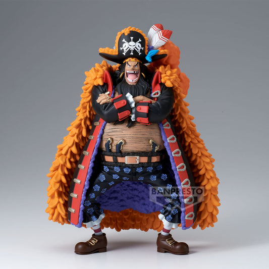 Figura de Marshall D. Teach de One Piece con abrigo naranja y sombrero de calavera - 2