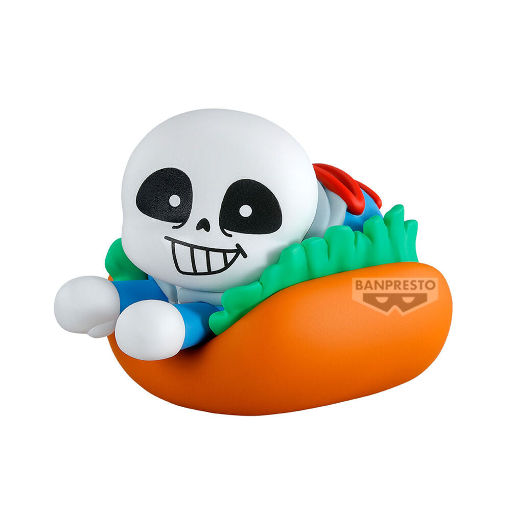 Figura Sans de BANPRESTO con diseño naranja, verde y azul - 2