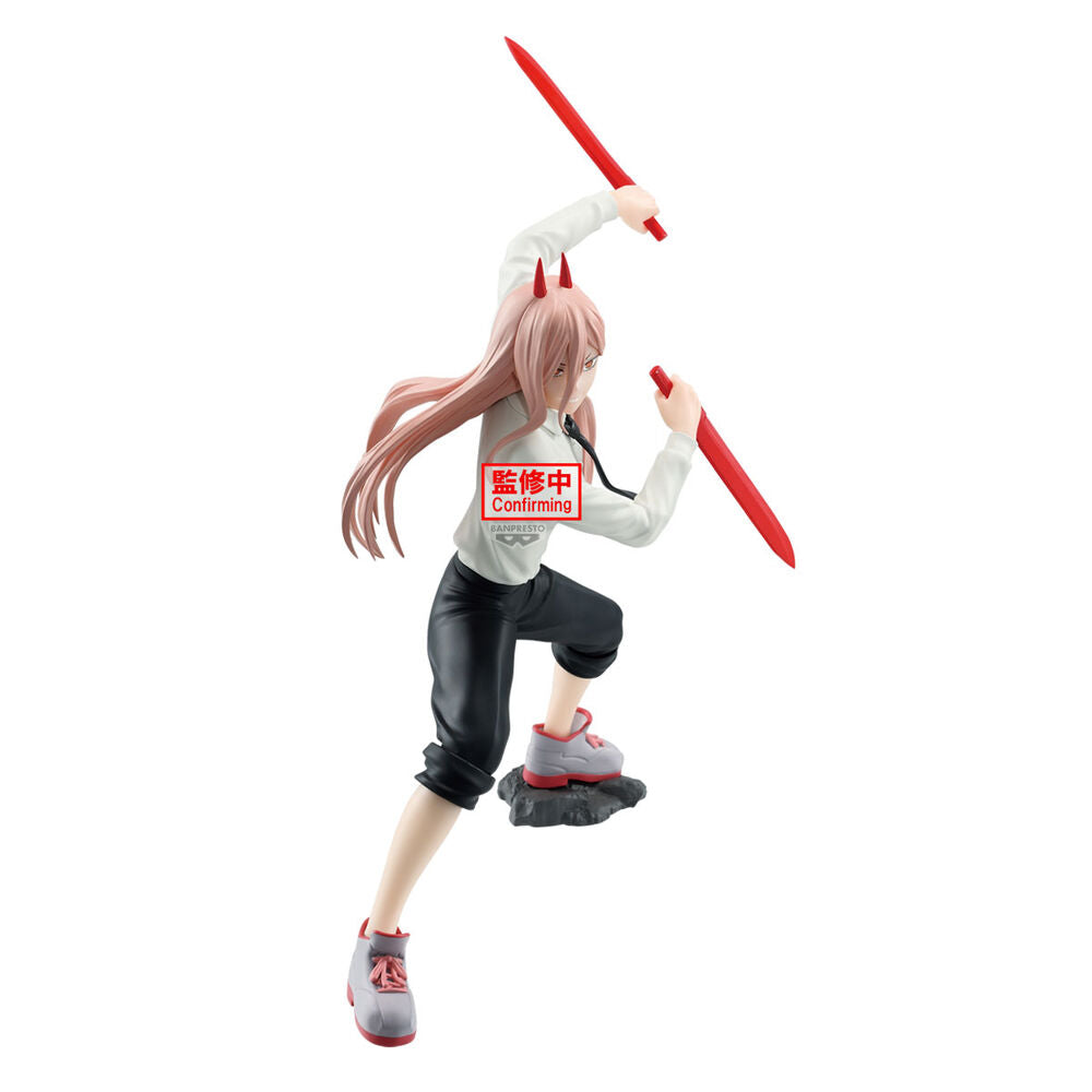 Figura de Power de Chainsaw Man Vibration Stars en pose de combate - 2