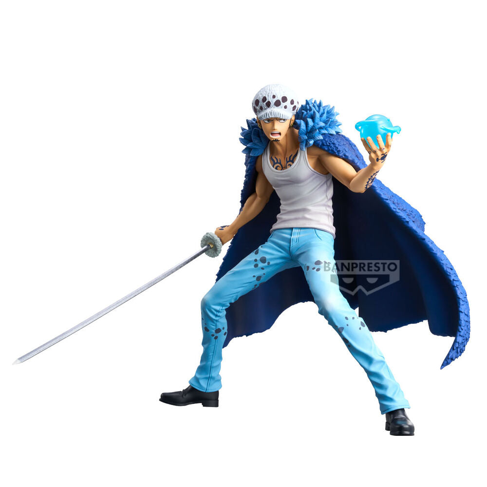 Figura de Trafalgar Law Grandista de One Piece con espada y abrigo azul - 3