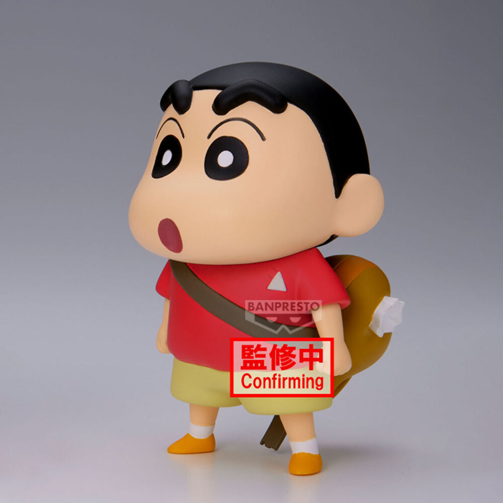 Figura Banpresto de Shinnosuke Nohara con camiseta roja y pantalón amarillo - 4