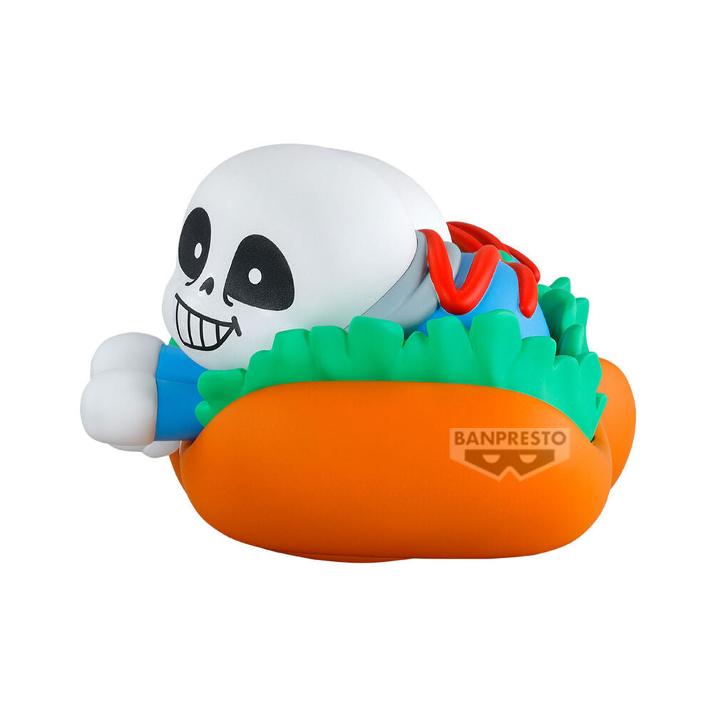 Figura Sans de BANPRESTO con diseño naranja, verde y azul - 3