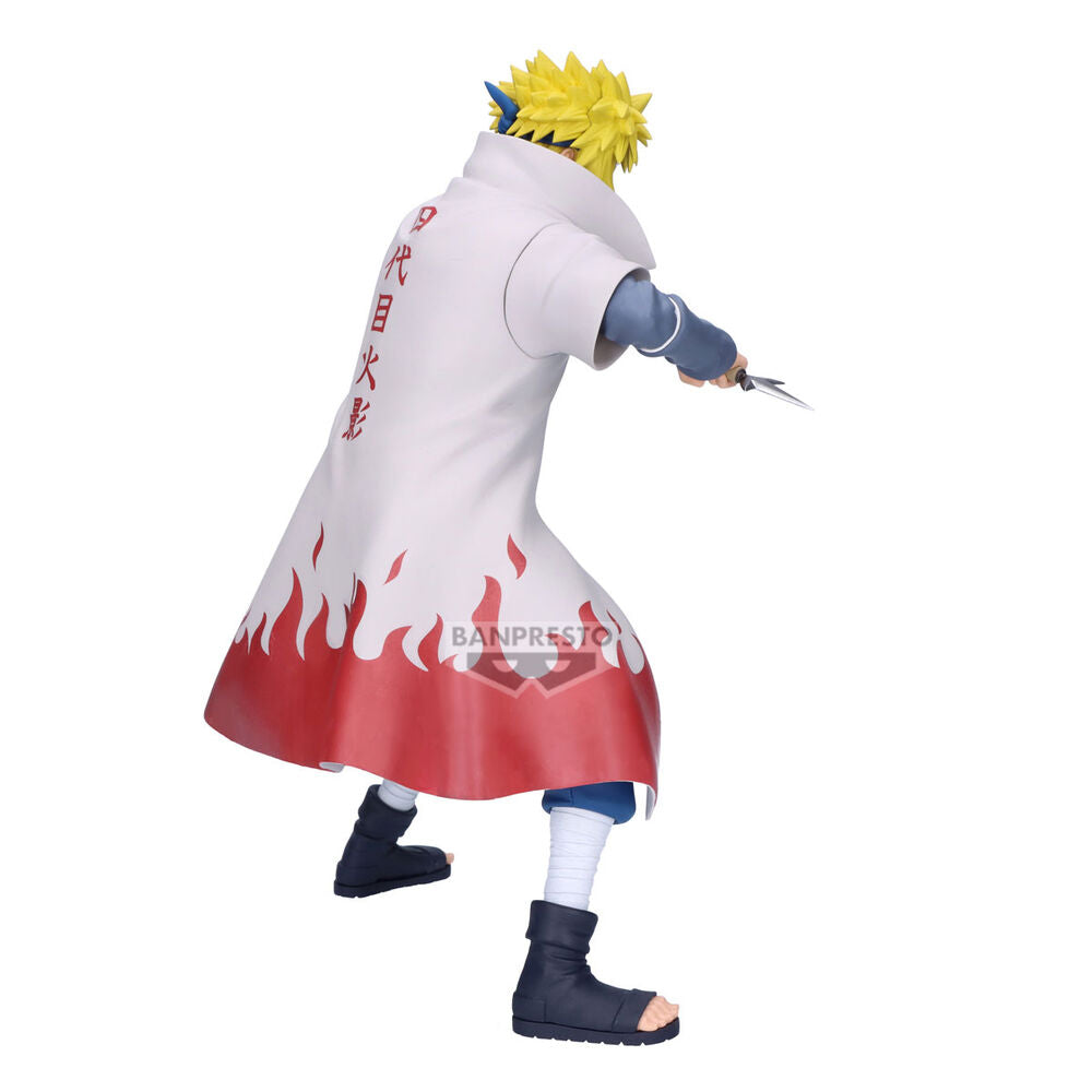 Figura Grandista de Minato Namikaze de Naruto Shippuden con capa blanca y kunai - 3