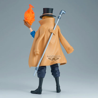 Figura de Sabo de One Piece con sombrero, capa y llama naranja - 5