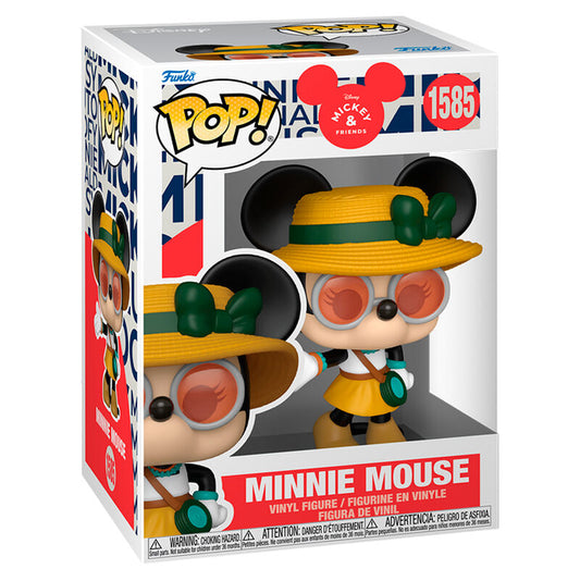 Figura Funko POP! de Minnie Mouse con sombrero amarillo y gafas - 2