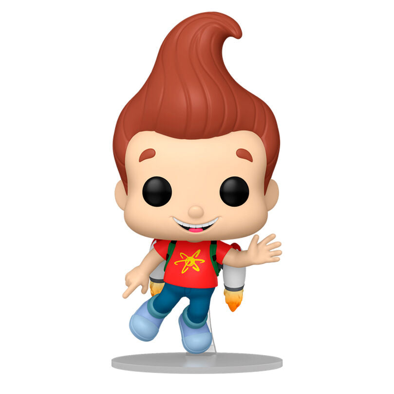 Figura Funko POP! de Jimmy Neutron con camiseta roja y cabello rojo