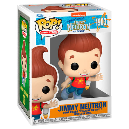 Figura Funko POP! de Jimmy Neutron con camiseta roja y cabello rojo - 2
