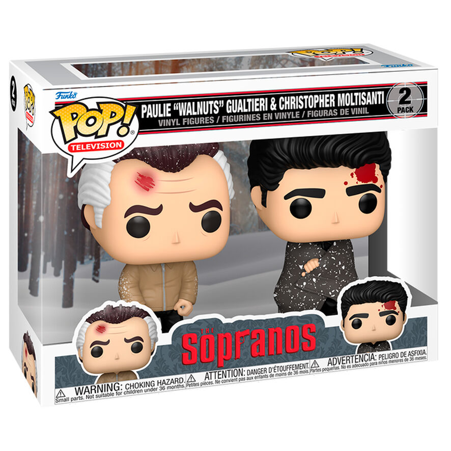 Pack de 2 figuras Funko POP! de Paulie Walnuts y Christopher Moltisanti de Los Soprano