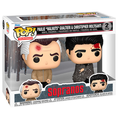 Pack de 2 figuras Funko POP! de Paulie Walnuts y Christopher Moltisanti de Los Soprano