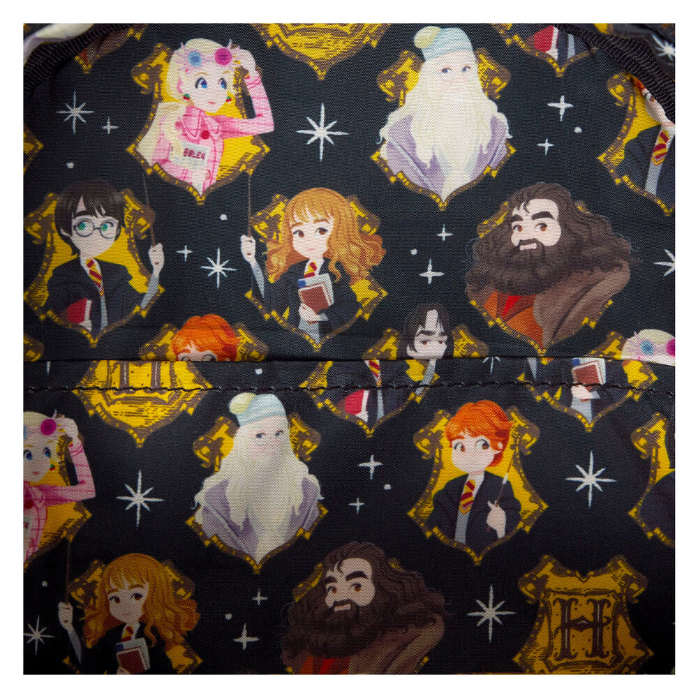 Mochila Loungefly de Harry Potter con personajes y escudo de Hogwarts - 6