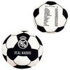 Cojín balón Real Madrid Reyes de Europa en blanco y negro