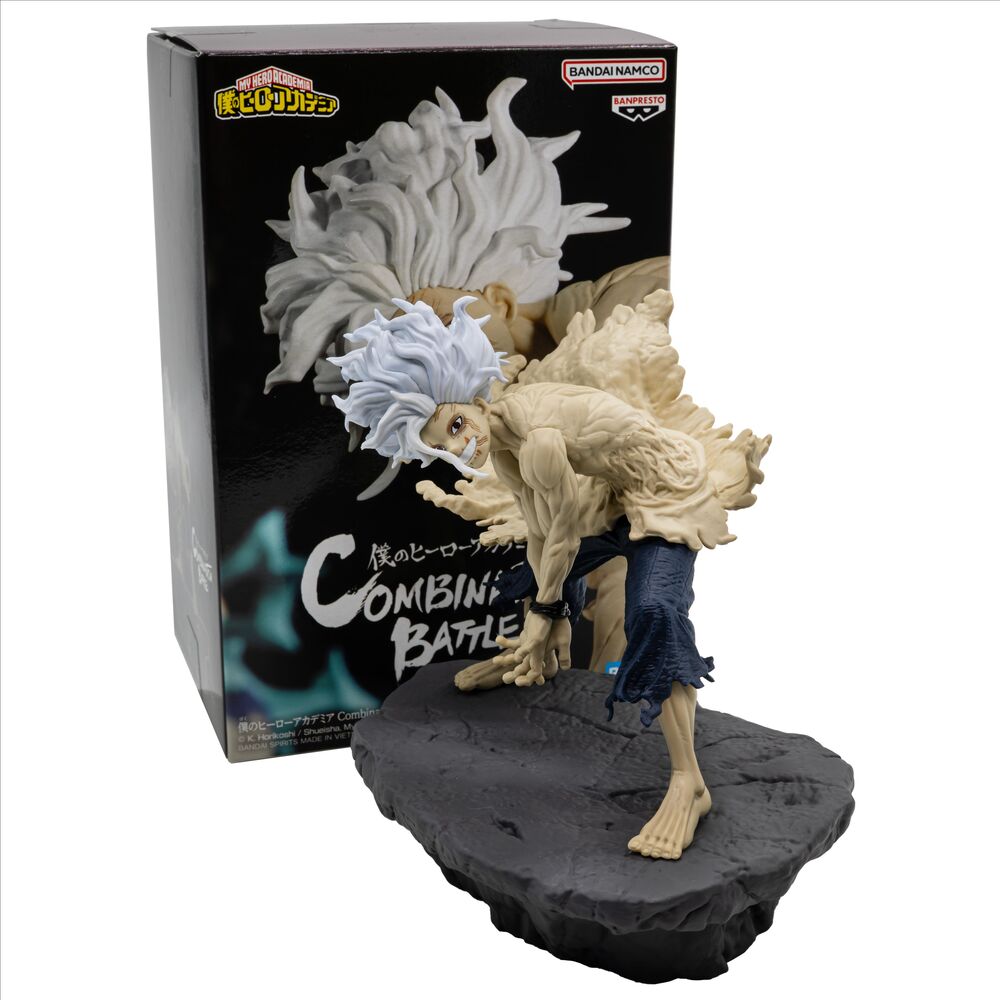 Figura de Tomura Shigaraki de My Hero Academia en pose de combate sobre una base rocosa - 6