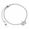Pulsera de plata de ley Harry Potter con símbolo de las Reliquias de la Muerte