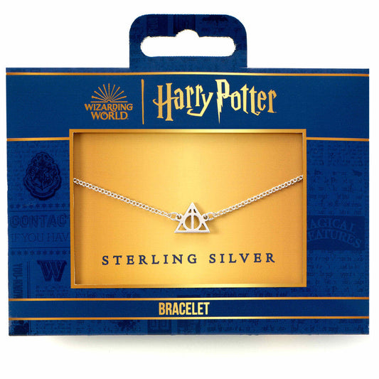 Pulsera de plata de ley Harry Potter con símbolo de las Reliquias de la Muerte - 2