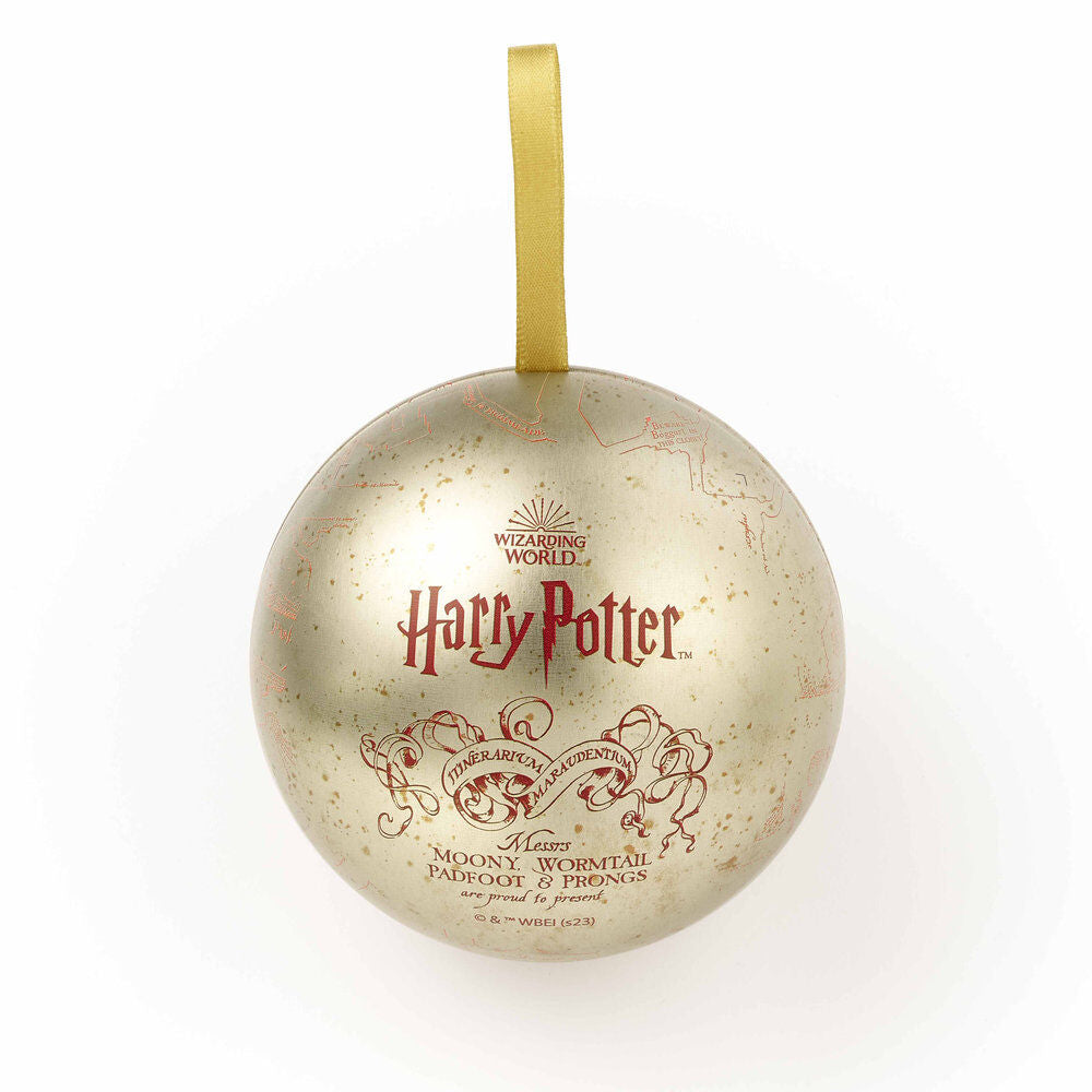 Bola navideña de Harry Potter con pin del Mapa de los Merodeadores - 3
