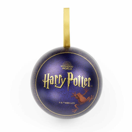 Bola de Navidad Harry Potter con pin de rana de chocolate - 4