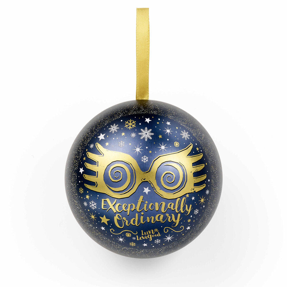 Colgante de gafas de Luna Lovegood con bola de Navidad Harry Potter - 3
