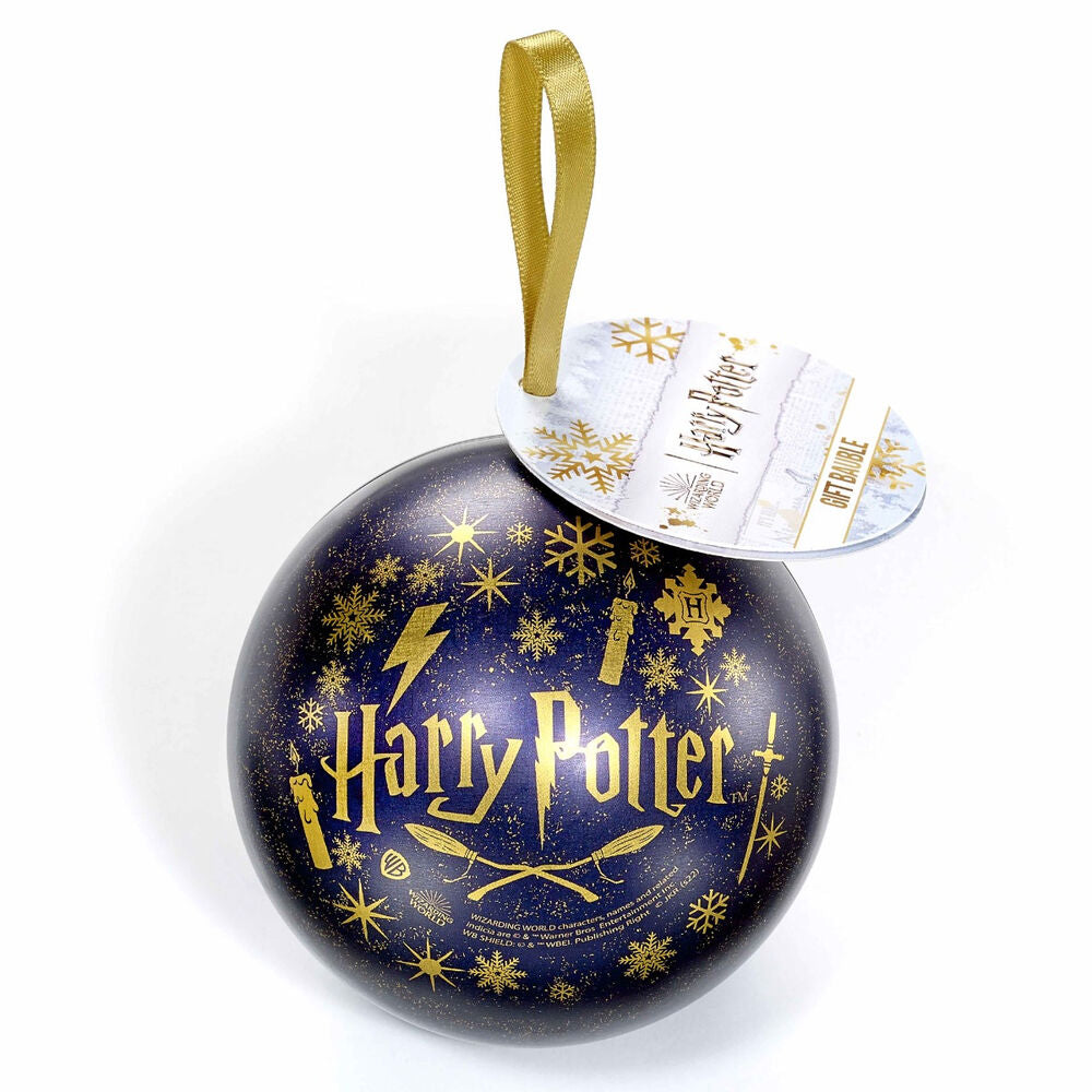 Colgante Ravenclaw de Harry Potter con bola de Navidad azul y dorada - 2