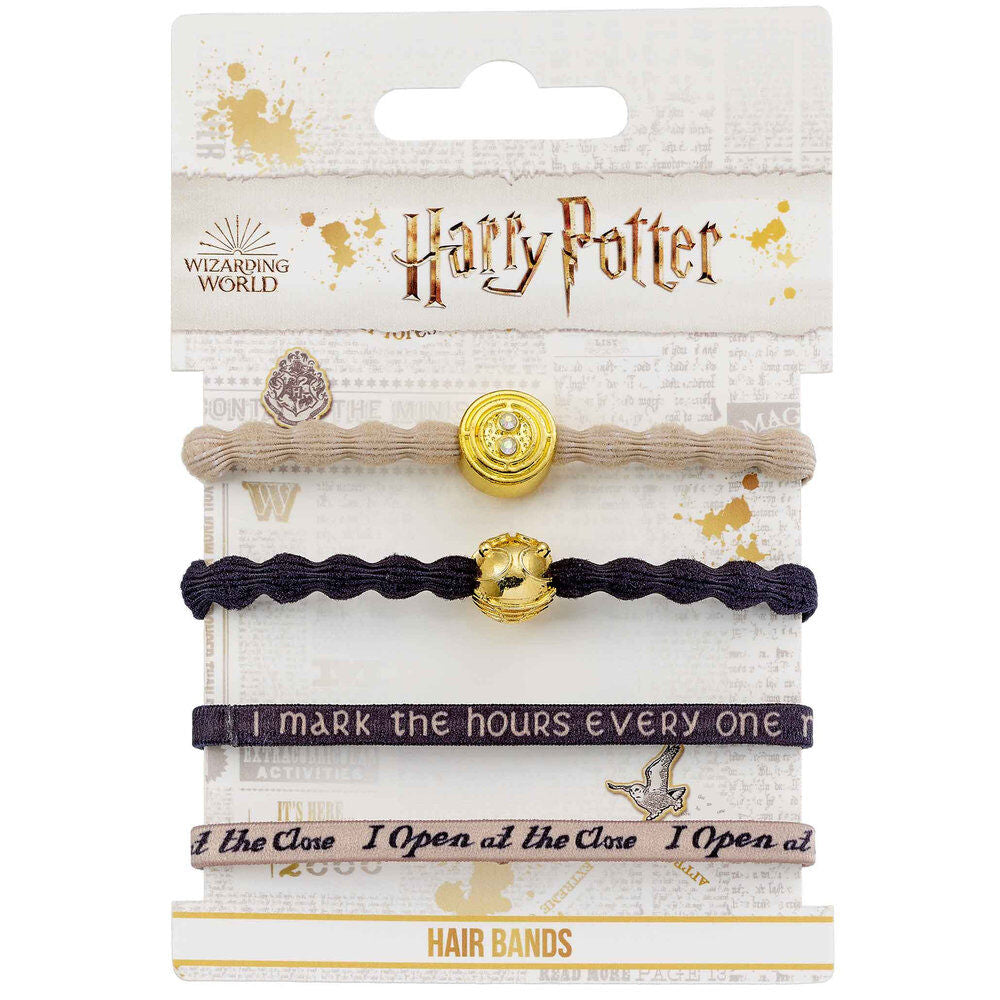 Pack de cuatro cintas para el pelo Harry Potter Giratiempo en beige y negro - 2