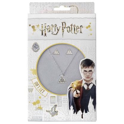 Set Harry Potter de colgante y pendientes con el símbolo de las Reliquias de la Muerte - 2