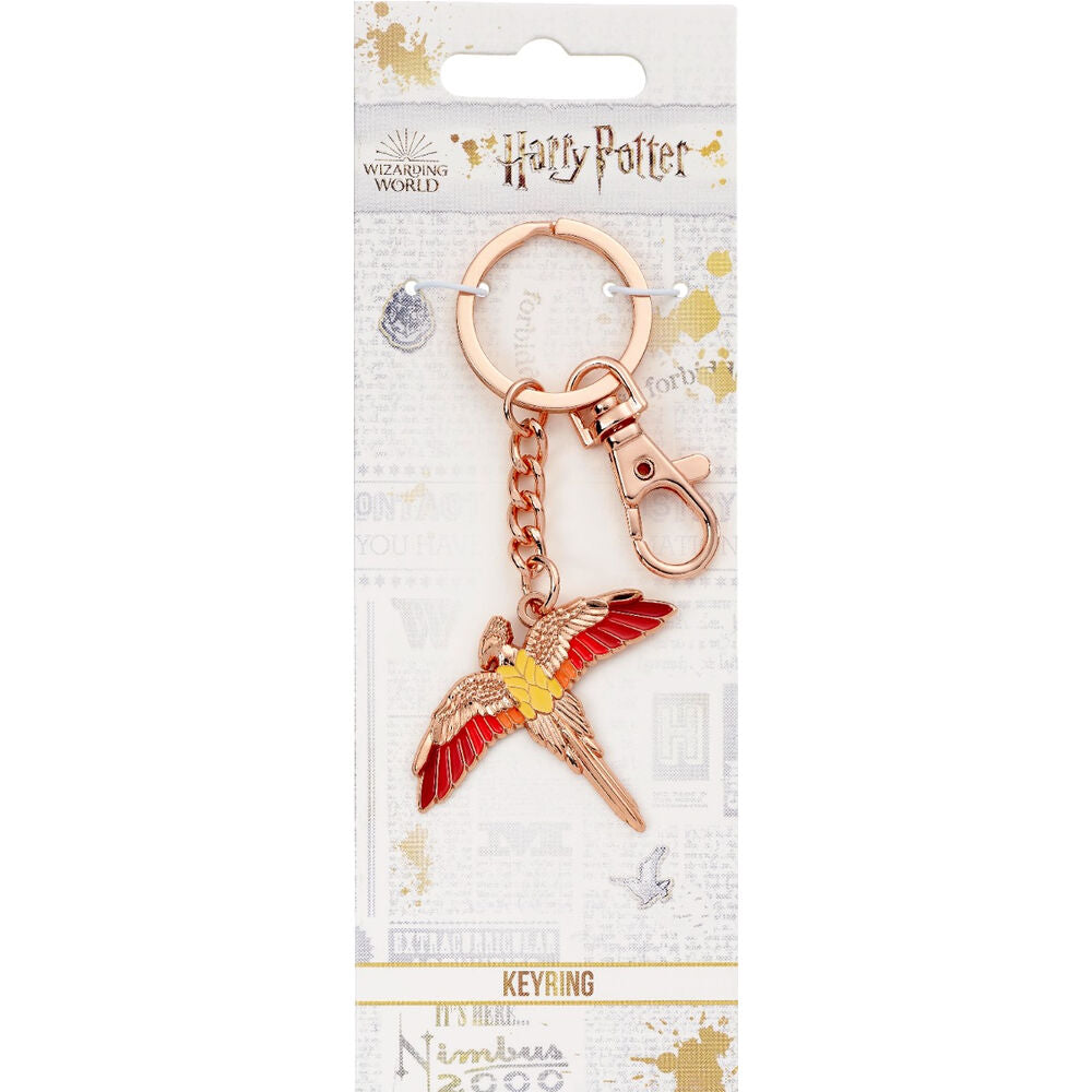 Llavero Fawkes de Harry Potter con alas rojas y amarillas - 2
