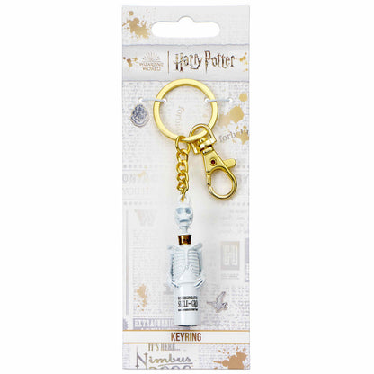 Llavero Harry Potter con colgante de esqueleto y frasco