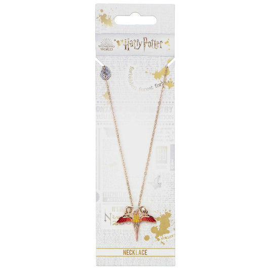 Colgante Fawkes de Harry Potter con ave fénix de alas extendidas - 2