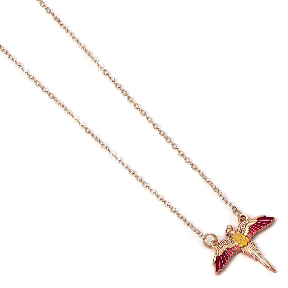Colgante Fawkes de Harry Potter con ave fénix de alas extendidas - 3