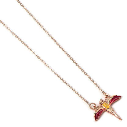Colgante Fawkes de Harry Potter con ave fénix de alas extendidas - 3