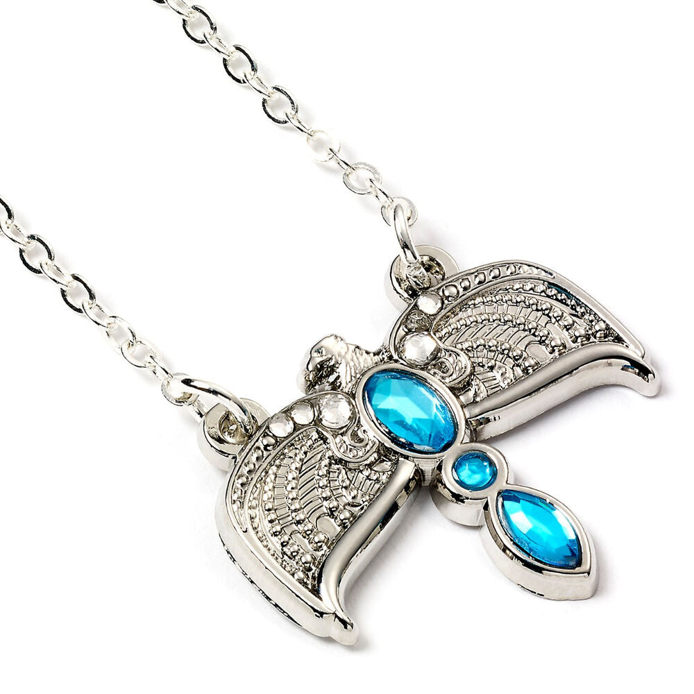 Colgante Diadema Harry Potter con cadena plateada y detalles azules - 3