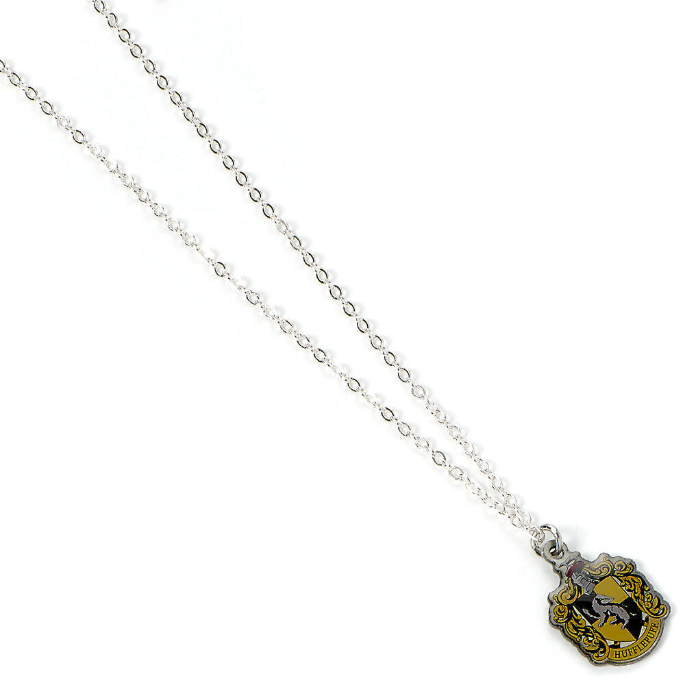 Colgante Hufflepuff de Harry Potter con cadena plateada - 3