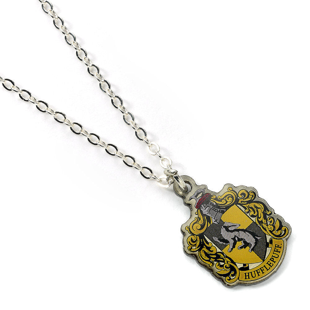 Colgante Hufflepuff de Harry Potter con cadena plateada - 4