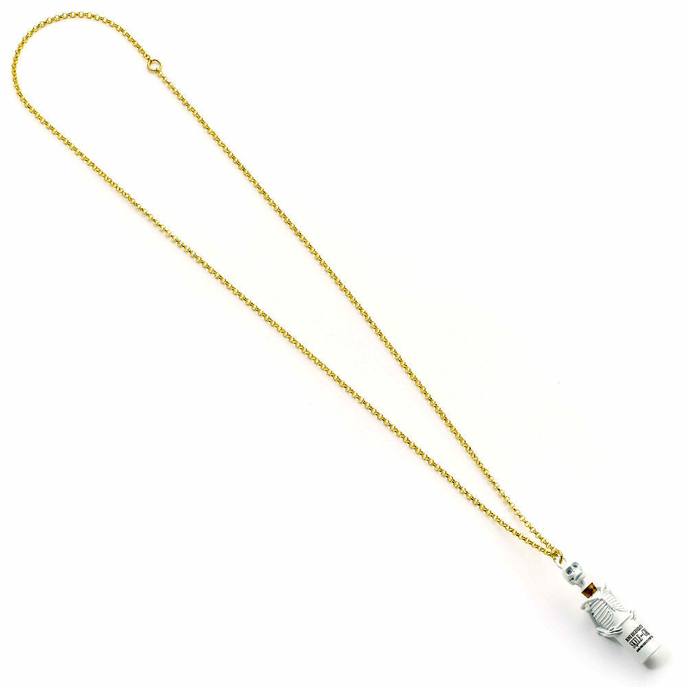 Colgante Skelegro de Harry Potter con cadena dorada de 63 cm