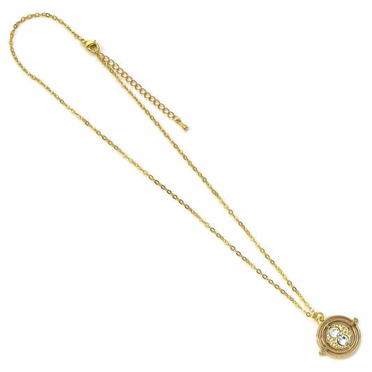 Colgante dorado Giratiempo de Harry Potter con cadena