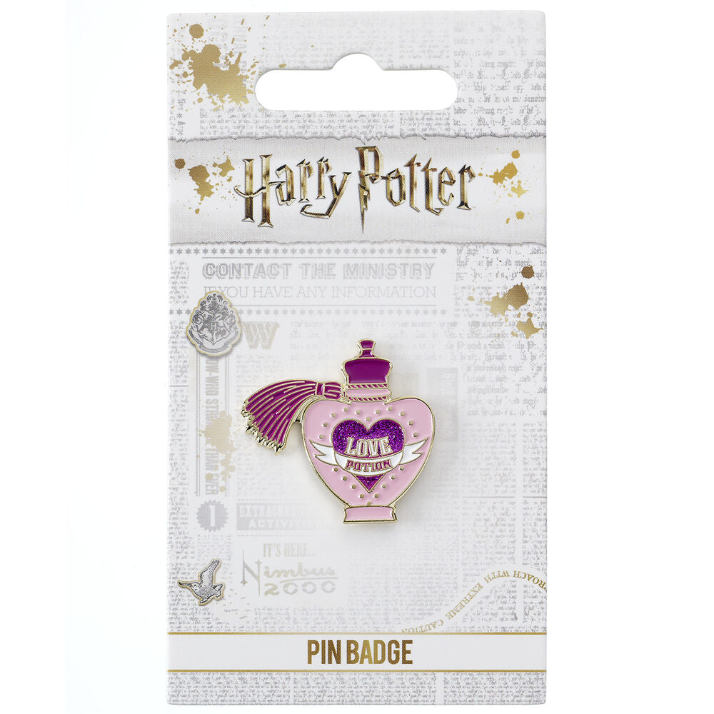 Pin de la Poción de Amor de Harry Potter en rosa y morado - 2